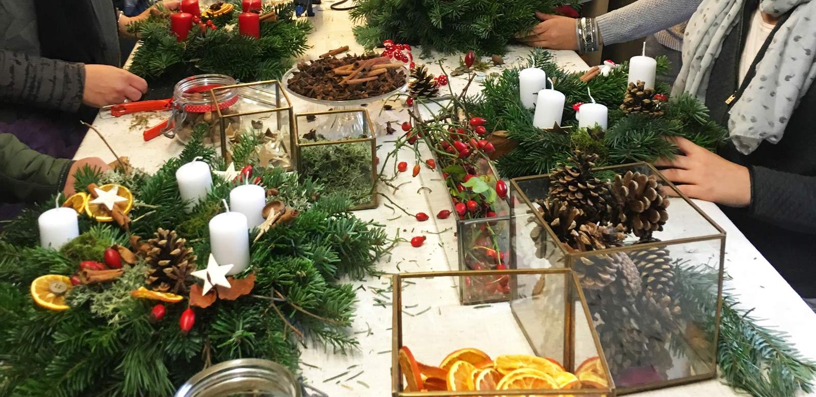 Make your own Advent wreath in Kaysersberg in Alsace